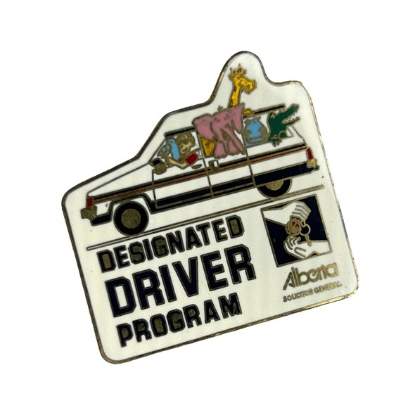 Other - Vintage Enamel Lapel Pin - Alberta Designated Driver Program End Drunk Driving‎